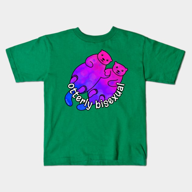 Otterly Bisexual Kids T-Shirt by Art by Veya